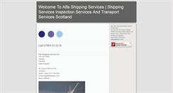 Desktop Screenshot of alfashipping.co.uk